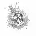 Rosemary tattoo design idea