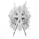 Rosemary tattoo design idea