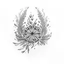 bleeding Rosemary tattoo design idea