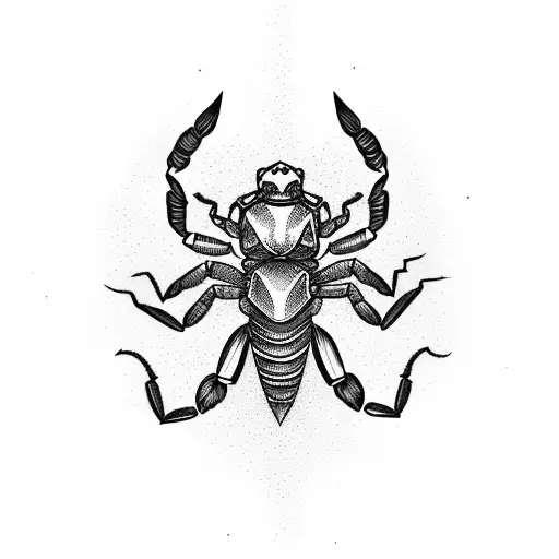 Scorpion with Sagittarius tattoo design idea