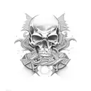 death before dishonor  tattoo design idea