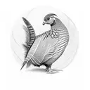 pheasant tattoo design idea