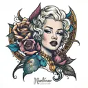 marilyn tattoo design idea