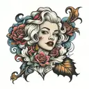 marilyn tattoo design idea