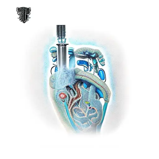 biomech bionic arm  tattoo design idea