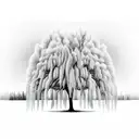 Willow tree deep roots  tattoo design idea