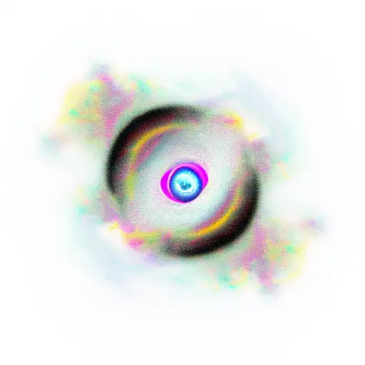 black hole tattoo design idea