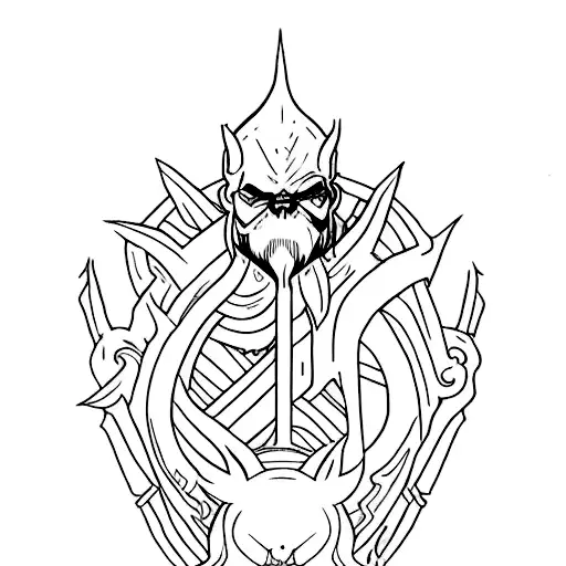 elder scrolls tattoo design idea
