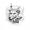 Lambda Chi Alpha and New Orleans themed tattoo design idea