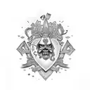 Lambda Chi Alpha and New Orleans themed tattoo design idea