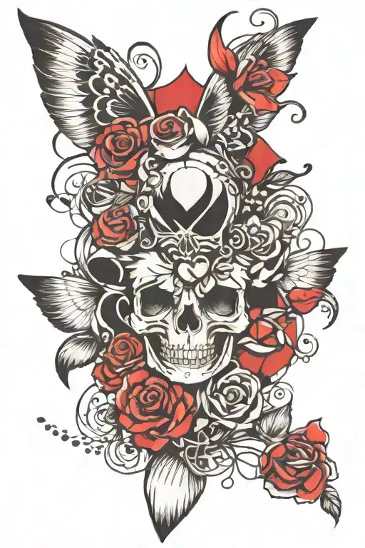 trash polka style tattoo tattoo design idea