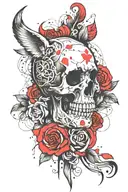 trash polka style tattoo tattoo design idea