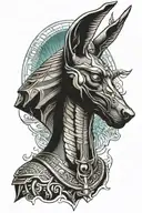 Anubis tattoo design idea