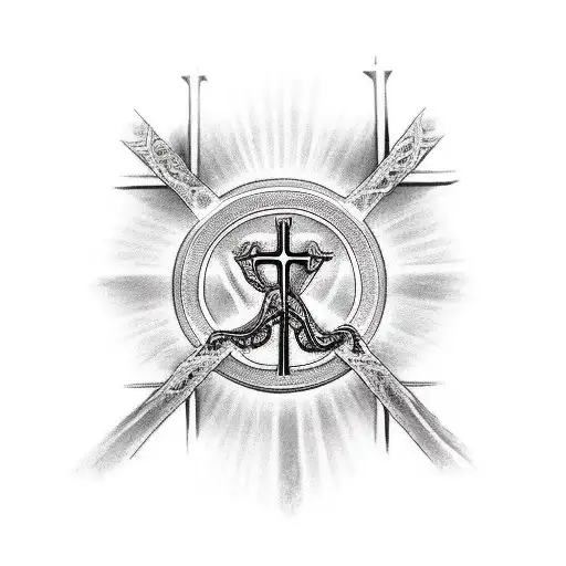  Christianity such as Jesus on the cross - a Faith over Fear quote and symbol - chakras / energy centers that go up the  tattoo design idea