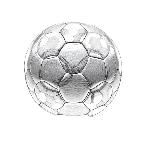 soccer ball with an old beret tattoo design idea