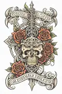 religious scottish  tattoo design idea