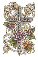 religious scottish  tattoo design idea