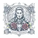 game of thrones valar morghulis tattoo design idea