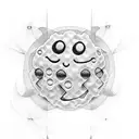 smiley face tattoo design idea