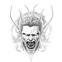Devil may cry game, 2 guns, red thunder, hell, 666,  tattoo design idea
