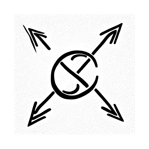 infinity symbol with alphabet C and J tattoo design idea