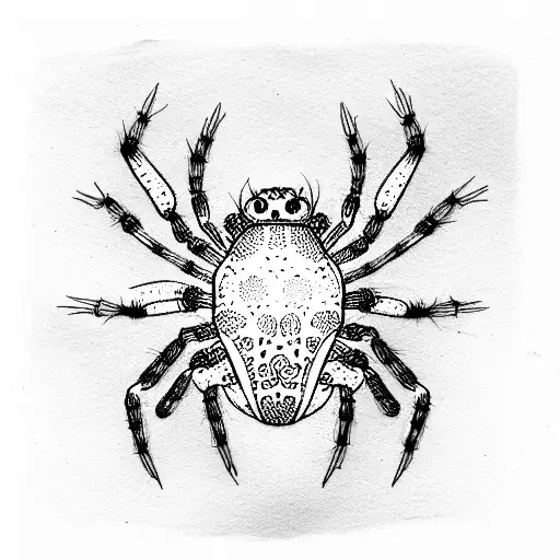 Spider tattoo design idea