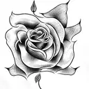 Rose tattoo design idea
