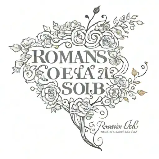 Romans 8:18 tattoo design idea