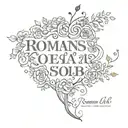 Romans 8:18 tattoo design idea