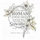 Romans 8:18 tattoo design idea