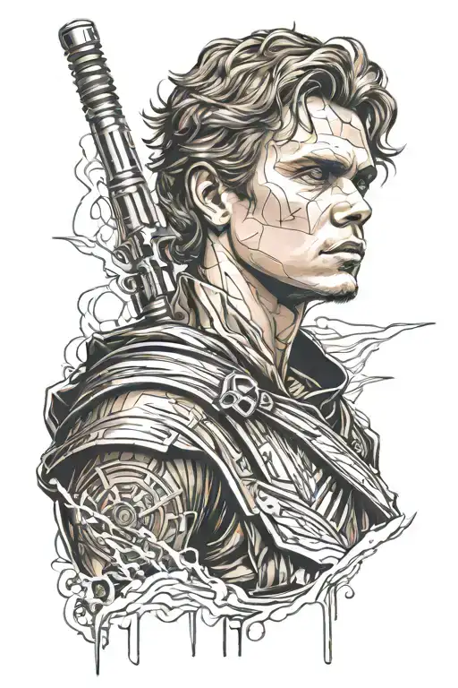 anakin skywalker tattoo design idea