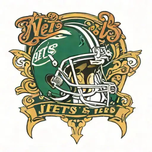 New York jets tattoo design idea
