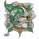 New York jets tattoo design idea