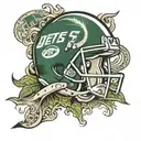 New York jets tattoo design idea