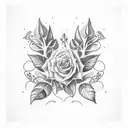 Botanical illustrations tattoo design idea