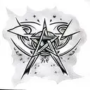 Pentagram tattoo design idea