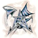 Pentagram tattoo design idea