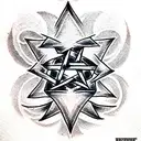 Pentagram tattoo design idea