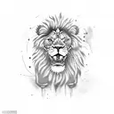 A rap-inspired tattoo featuring a microphone and a lion in a fierce battle for dominance tattoo design idea