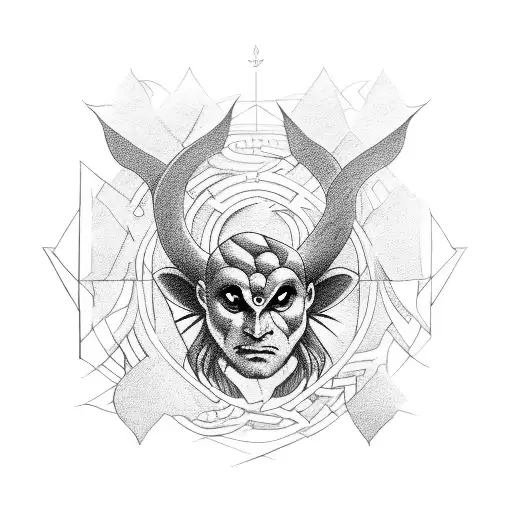 Labyrinth tattoo design idea