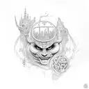 Labyrinth tattoo design idea