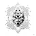 Labyrinth tattoo design idea