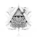 Labyrinth tattoo design idea