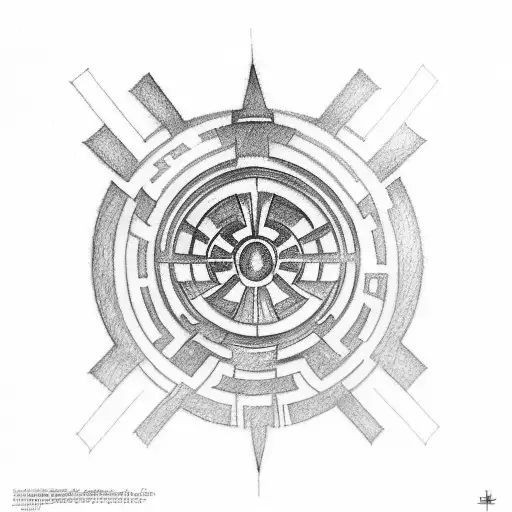 Star Wars Jedi Order symbol and Imperial Sign inspired Nordic rune symbols tattoo design idea