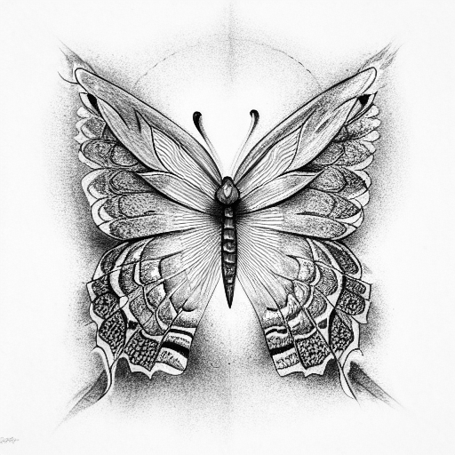 Butterfly tattoo design idea