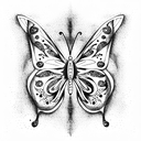 Butterfly tattoo design idea