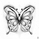 Butterfly tattoo design idea