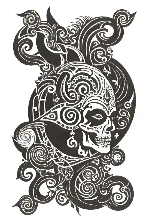 mercury salt and brimstone  tattoo design idea
