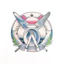 boat  tattoo design idea
