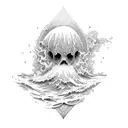 Isaiah 43:2 with waves tattoo design idea